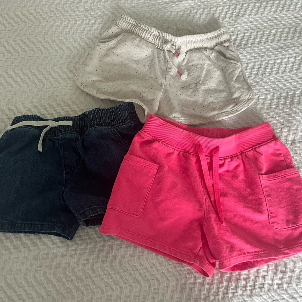 Girls Cat & Jack three pack bundle size small 6/7 shorts